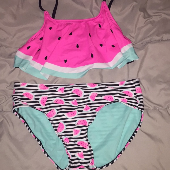 justice watermelon bathing suit